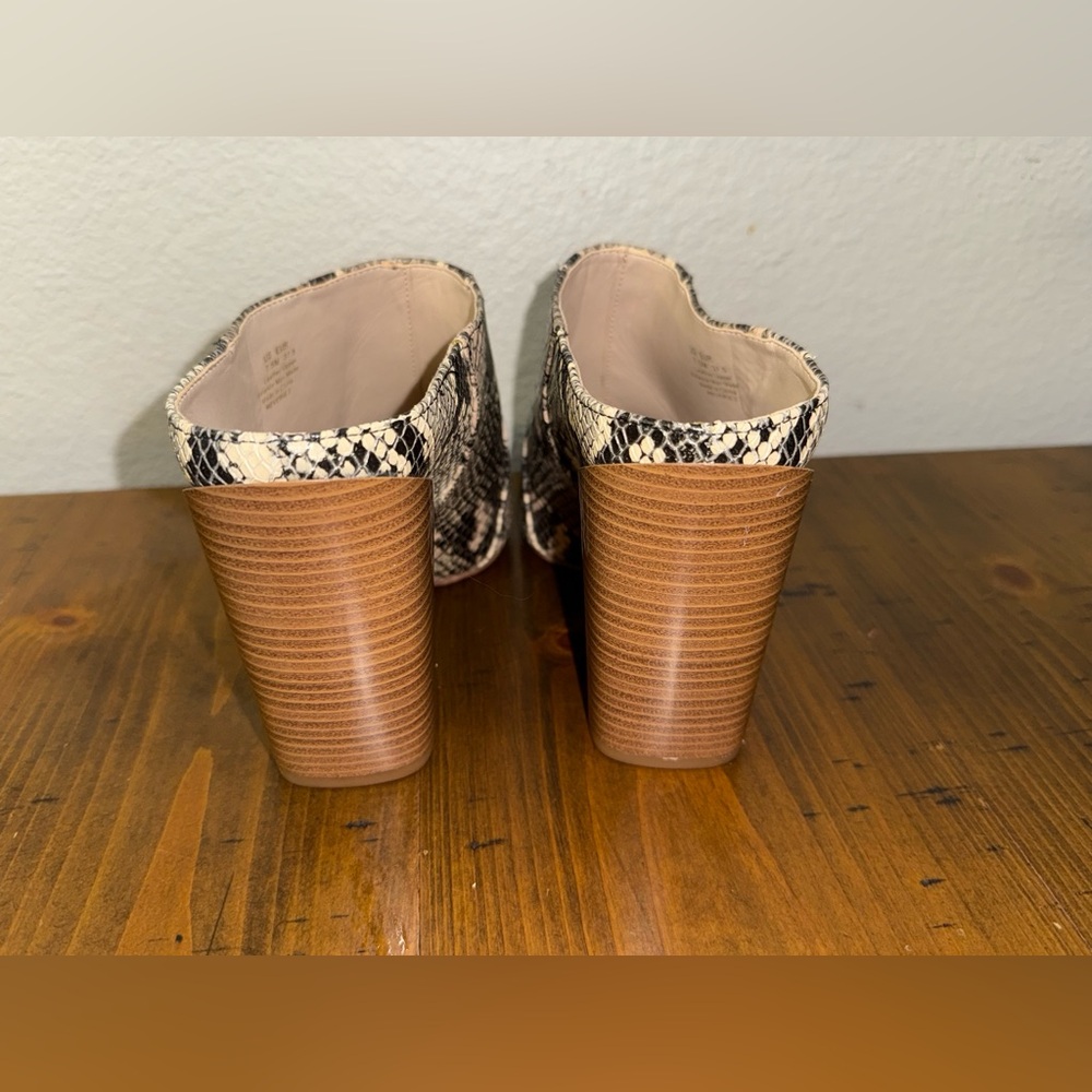 Sam Edelman Snake Print Pointed Toe Mule Heel Western Chic Y2K 7.5 - Picture 3 of 10